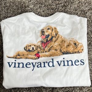 Vineyard Vines White Dog Duo T-Shirt!  New. 4T cute. New.